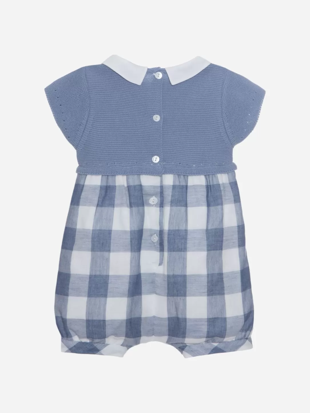 Baby Patachou Blue Checkered Romper