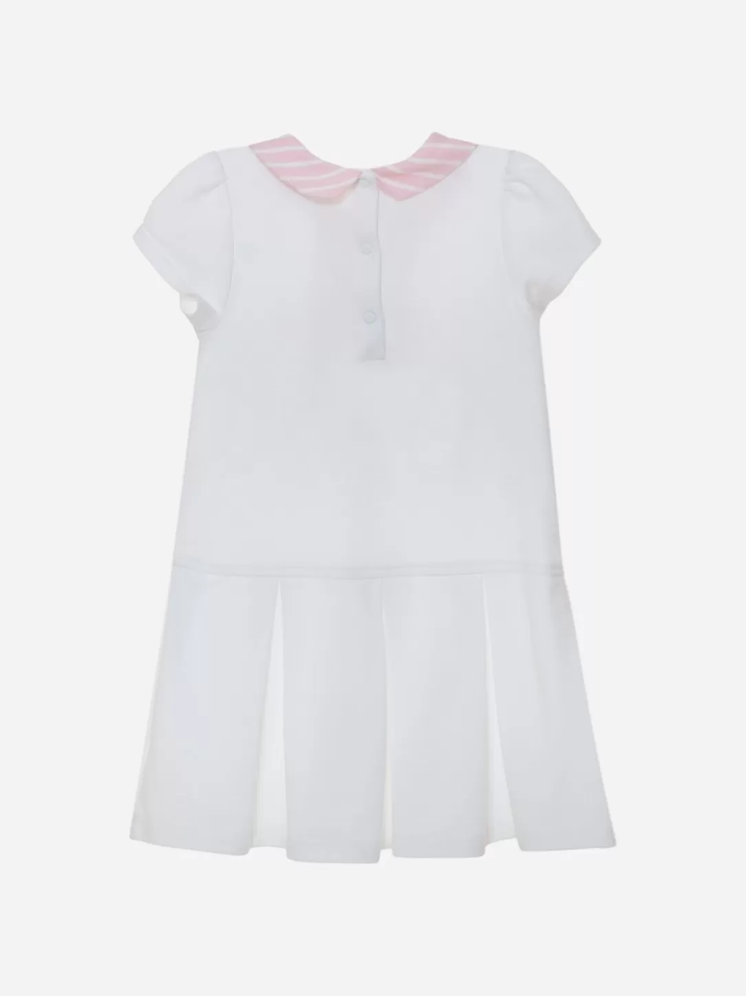 Baby Patachou Girls White Dress With Colorful Details