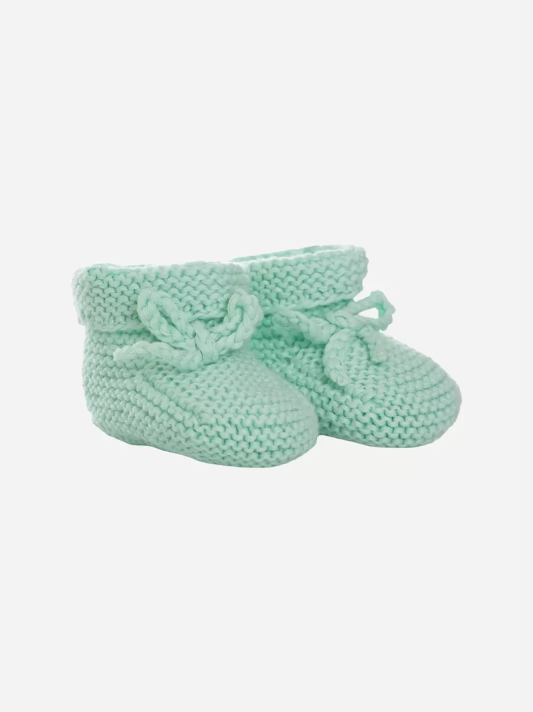Baby Patachou Green Water Knit Booties