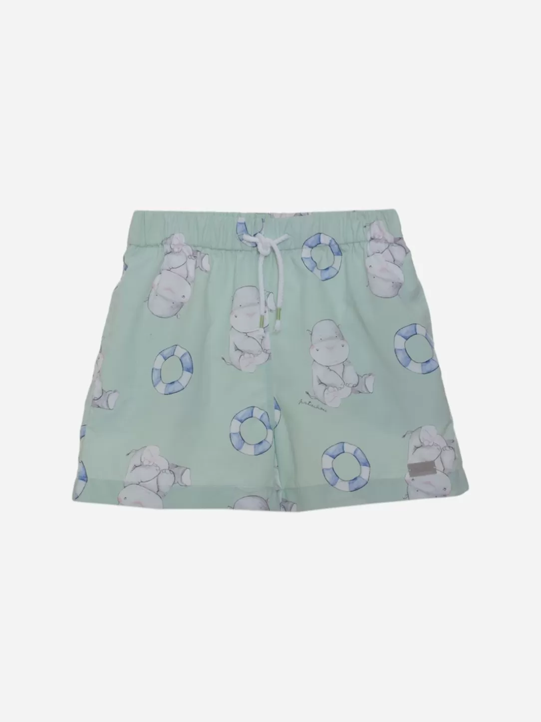 Baby Patachou Hippo Print Swim Shorts