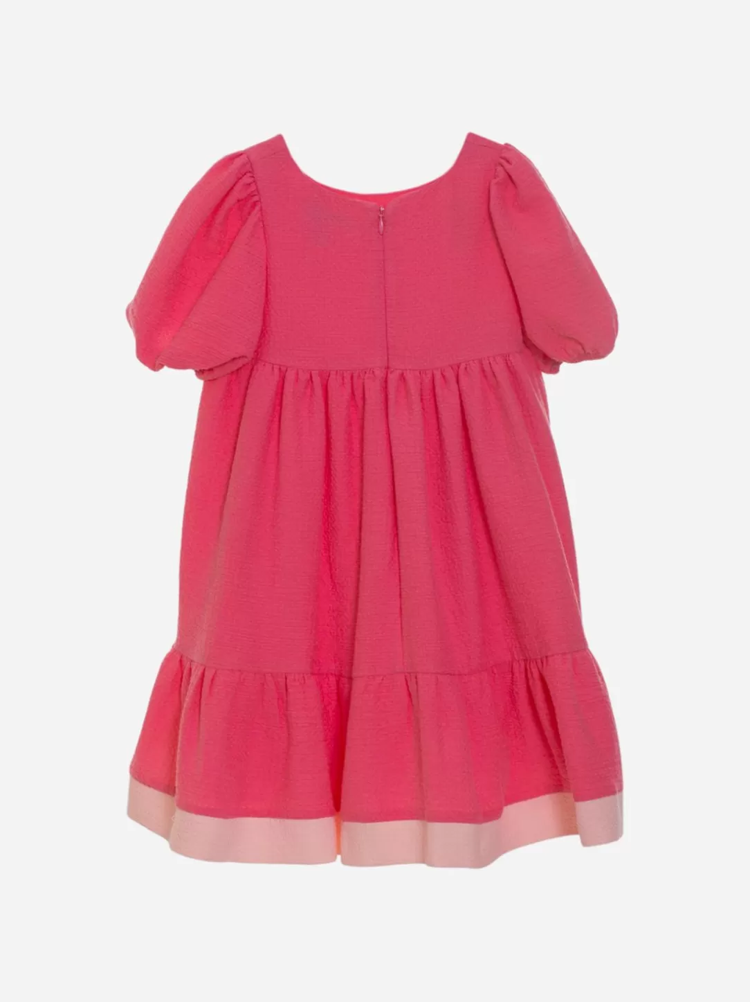 Girl Patachou Kids Girl Short Sleeve Coral Dress