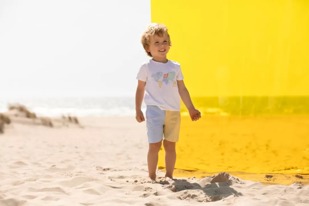 Boy Patachou Multicolor Oxford Shorts