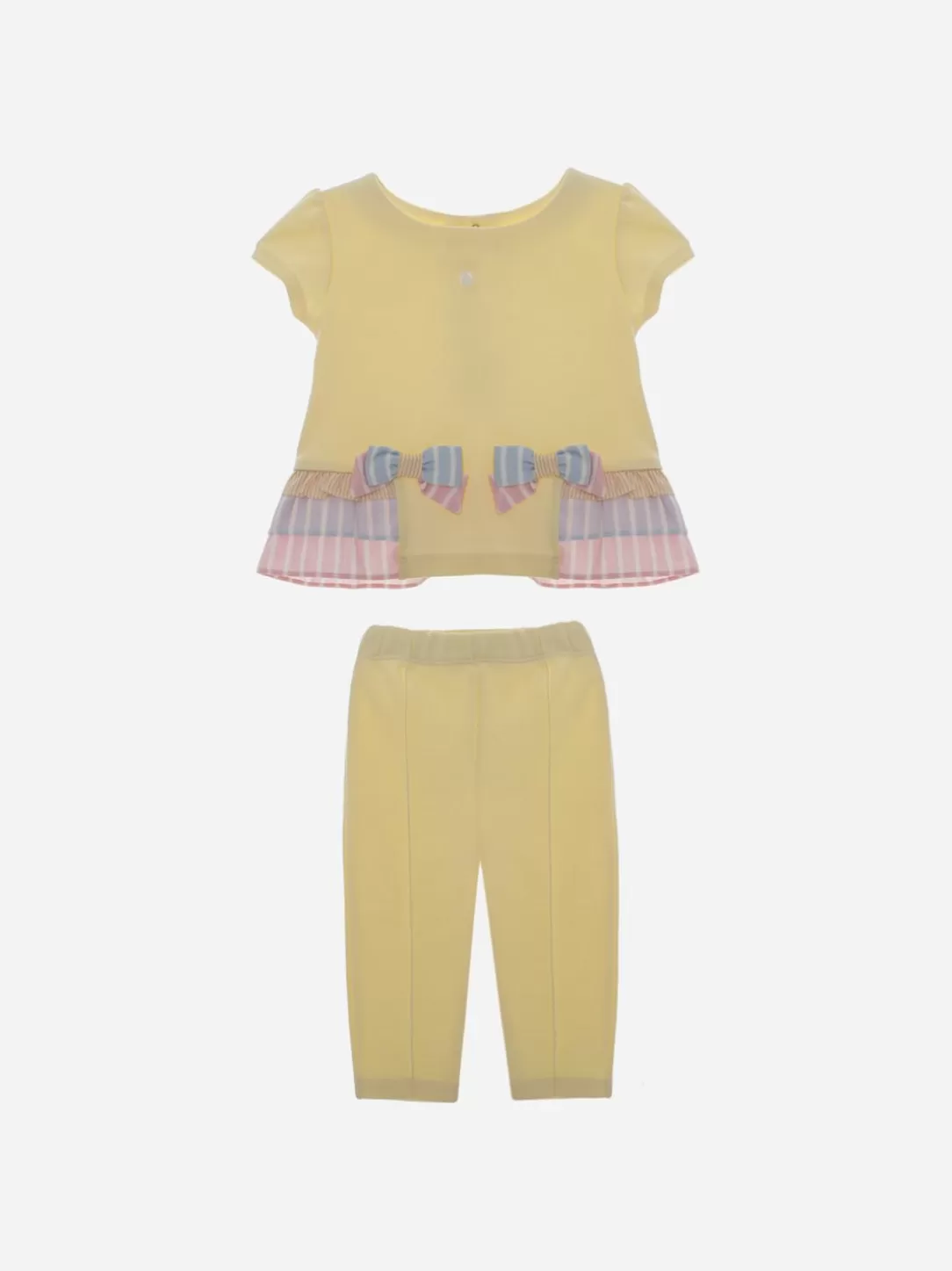 Baby Patachou Yellow Set With Colored Details