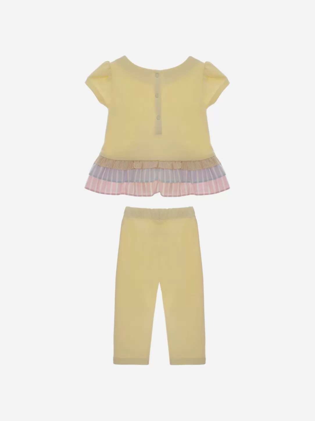 Baby Patachou Yellow Set With Colored Details